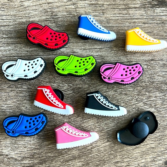 Jibbitz. Hightops & Crocs. Set of 11. Fits Crocs & similar. Fun to share. - Picture 2 of 2